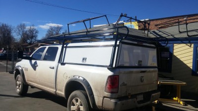 Dodge Ram, DCU Commercial Topper w/ Rack
