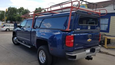 2016 Chevy 3500 Dually, DCU, Colminn-X Rack, Broncos